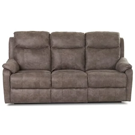 Casual Power Reclining Sofa with USB Charging Ports and Power Headrests